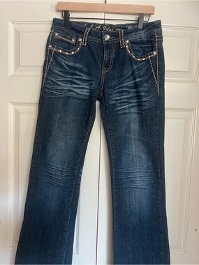 L.A. Idol Women's Denim Straight Leg 5 Pocket Jeans Size 9 NWOT
